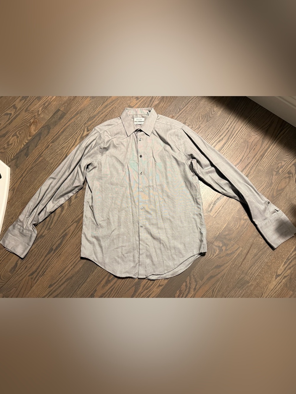 Calvin Klein Men’s Long Sleeve Dress Shirt - Grey